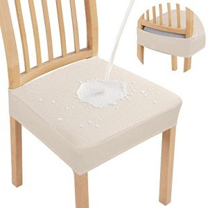 Waterproof Dining Chair Seat Covers Set of 4