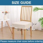 Waterproof Dining Chair Seat Covers Set of 4