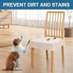 Waterproof Dining Chair Seat Covers Set of 4