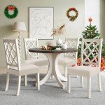 Waterproof Dining Chair Seat Covers Set of 4