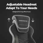 Adjustable Ergonomic Office Chair with Footrest