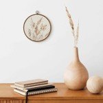 Beige Rustic Fall Floral Wall Art Decor