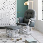 Storkcraft Hoop Glider and Ottoman Set - Gray