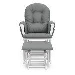 Storkcraft Hoop Glider and Ottoman Set - Gray