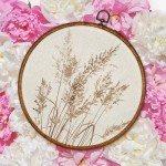 Beige Rustic Fall Floral Wall Art Decor