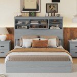 Vintage 4-Piece Queen Bedroom Set with Storage