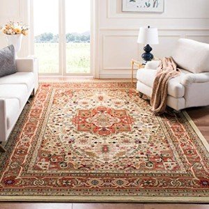 Lyndhurst Ivory & Rust Area Rug - 10' x 14