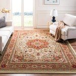 Lyndhurst Ivory & Rust Area Rug - 10' x 14