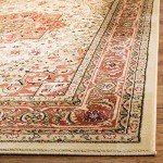 Lyndhurst Ivory & Rust Area Rug - 10' x 14