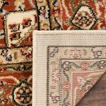 Lyndhurst Ivory & Rust Area Rug - 10' x 14
