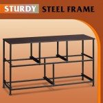 Stylish Dark Grey 5-Drawer Fabric Dresser