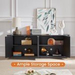 64" Wooden Sideboard Buffet Cabinet with Storage
