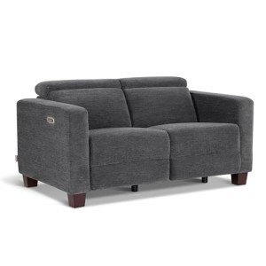 MCombo 62.2'' Power Loveseat Recliner Sofa - Dark Grey