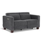 MCombo 62.2'' Power Loveseat Recliner Sofa - Dark Grey