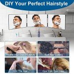 Tri-Fold 3-Way Mirror for Hair Cutting