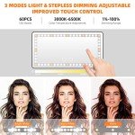 Rechargeable Car Vanity Mirror with 3 Light Modes