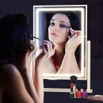Hollywood Lighted Makeup Vanity Mirror with 10X Magnification