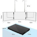 Tri-Fold 3-Way Mirror for Hair Cutting