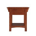 Mission Style End Table with Hidden Compartment
