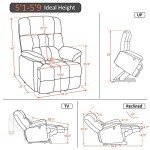 MCombo Power Lift Recliner Chair with Massage & Heat