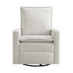 Oxford Baby Uptown White Upholstered Swivel Glider Chair