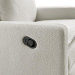 Oxford Baby Uptown White Upholstered Swivel Glider Chair