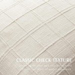 Linen Check Throw Pillow Covers - Set of 2