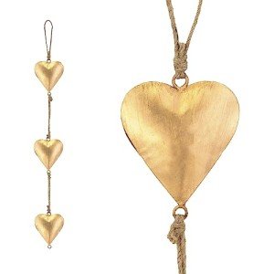 Vintage 3D Heart Wall Art - Rustic Decor
