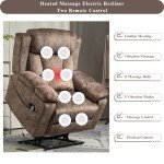 JUUXO Power Lift Recliner with Massage and USB