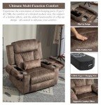 JUUXO Power Lift Recliner with Massage and USB