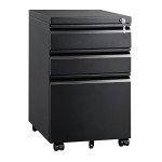 Devise 3-Drawer Locking Mobile File Cabinet