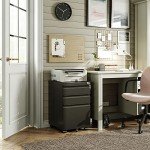 Devise 3-Drawer Locking Mobile File Cabinet
