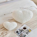 Mini Black Heart Shaped Throw Pillow for Decor