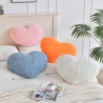 Mini Black Heart Shaped Throw Pillow for Decor