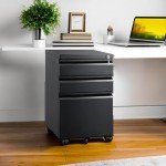 Devise 3-Drawer Locking Mobile File Cabinet