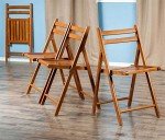 Winsome Robin 4-Piece Teak Folding Chair Set