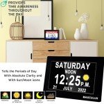 Extra Large Digital Clock for Seniors, Auto Dimming