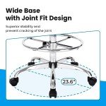 Adjustable Drafting Chair with Foot Rest - Black
