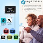 Extra Large Digital Clock for Seniors, Auto Dimming