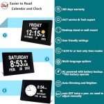Extra Large Digital Clock for Seniors, Auto Dimming