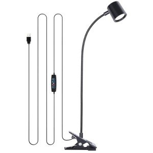 Dott USB Clip-On Desk Lamp with 3 Color Modes