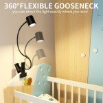 Dott USB Clip-On Desk Lamp with 3 Color Modes