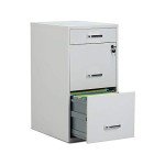 3-Drawer Vertical Locking File Cabinet - White