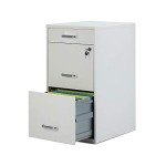 3-Drawer Vertical Locking File Cabinet - White