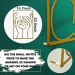 Gold Minimalist Woman's Body Wall Art Set