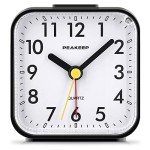 Peakeep Silent Battery Travel Alarm Clock