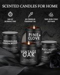 4 Pack Men's Scented Candles Gift Set