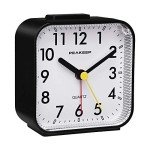 Peakeep Silent Battery Travel Alarm Clock