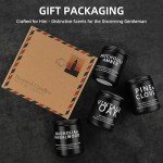 4 Pack Men's Scented Candles Gift Set