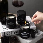 6 Pack Scented Candles Gift Set for Men
